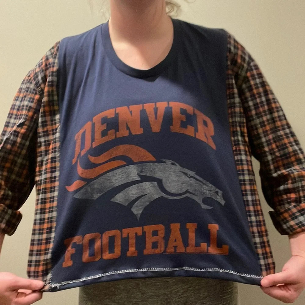 Denver Broncos Handcrafted Top